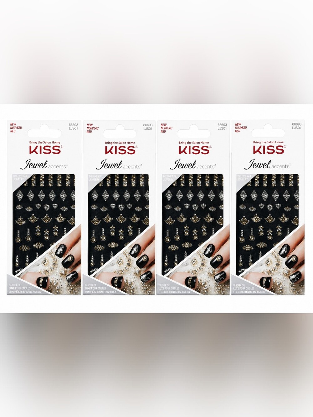 BUNDLE OF 4 KISS JEWEL ACCENTS